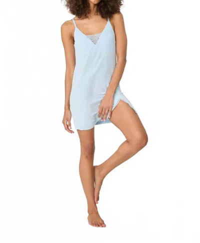 Pj Salvage Lacey Basics Chemise In Blue Haze