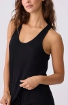 Pj Salvage Lacey Basics Rib Sleep Tank In Black