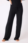 Pj Salvage Lacey Basics Stretch Modal Pajama Pants In Black