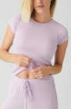 Pj Salvage Lacey Short Sleeve T-shirt In Lavender In Lavender Glow