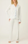 Pj Salvage Lady Luck Jersey Pajamas In White