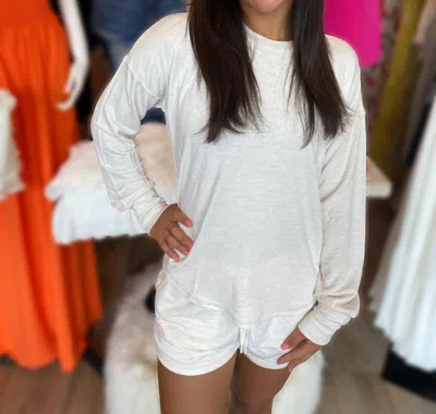 Pj Salvage Lasala Top In Oatmeal In White