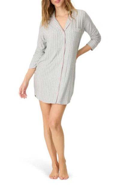 Pj Salvage Lazy Days Nightshirt In Heather Grey