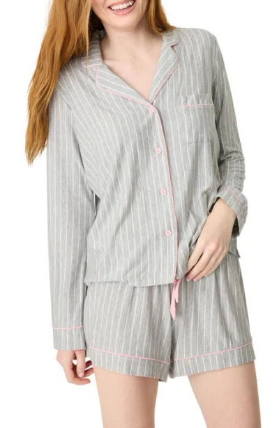 Pj Salvage Lazy Days Pajama Top In Heather Grey