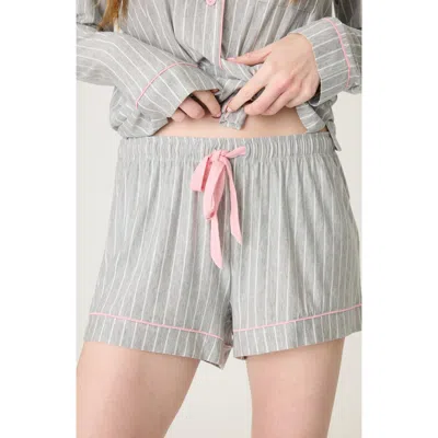 Pj Salvage Lazy Days Sleep Shorts In Heather Grey