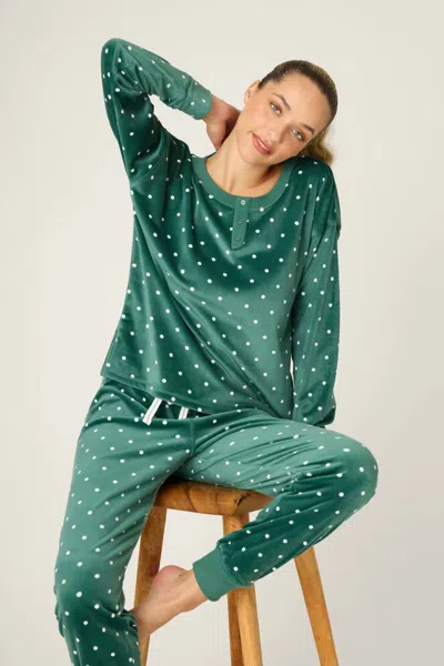 Pj Salvage Let's Get Toasty Pajama Pants In Green