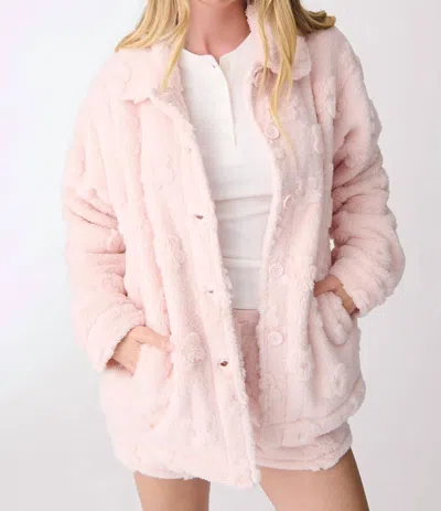 Pj Salvage Lets Get Cozy Cardigan In Mineral Rose Quartz In Pink