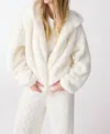 Pj Salvage Lets Get Cozy Hooded Jacket In Ivory In White