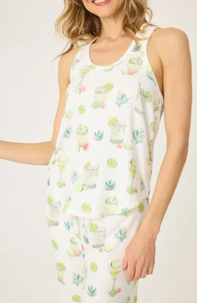 Pj Salvage Limes & Sunshine Butter Jersey Sleep Tank