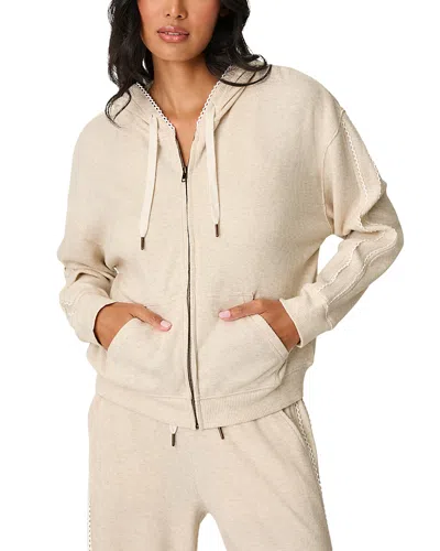 Pj Salvage Lisette Heather Oatmeal Hoodie In Gold
