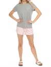 Pj Salvage Live Life Gratefully Short In Pink Dream In Multi