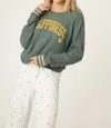 Pj Salvage Long Sleeve Campfire Cozy Button Up Top In Sage Leaf In Green