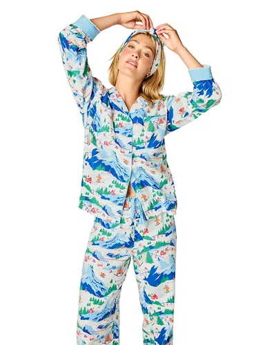 Pj Salvage Long Sleeve Cotton Flannel Pajama Set In Multi