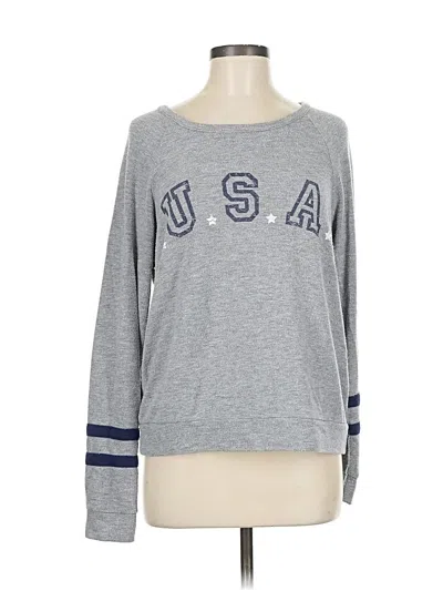 Pre-owned Pj Salvage Long Sleeve T-shirt In Gray