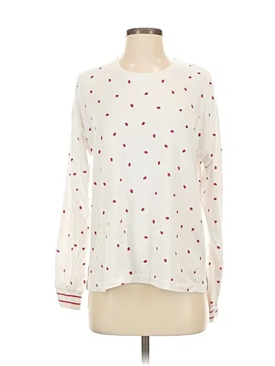 Pre-owned Pj Salvage Long Sleeve T-shirt In White