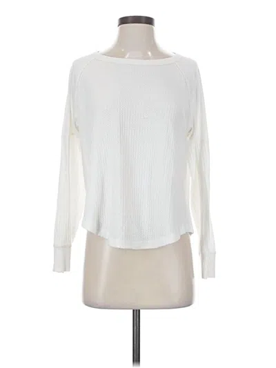 Pre-owned Pj Salvage Long Sleeve T-shirt In Ivory