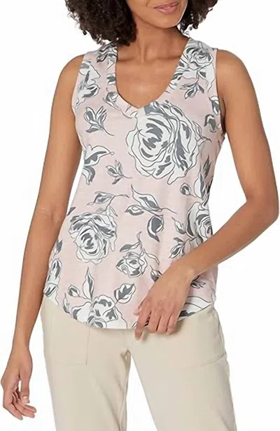 Pj Salvage Loungewear Cinema Floral Tank In Multi In Pink