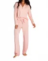 Pj Salvage Love And Lace Pajama Set In Pink Tint In Pink