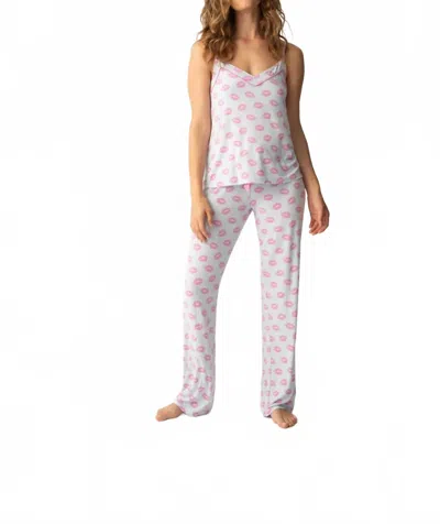 Pj Salvage Lovely Dreams Cami Top In Grey In White