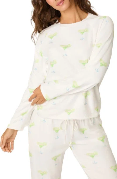 Pj Salvage Margarita Mama Pajama Top In White