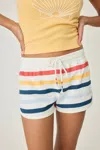 Pj Salvage Maritime Lounge Stripe Shorts In Multi