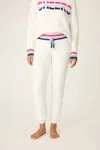 Pj Salvage Marshmallow Party Knit Banded Pants In Powder White In Neutral