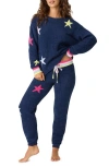 Pj Salvage Marshmallow Party Pajama Set In Navy