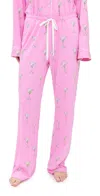 Pj Salvage Martini Pajama Pants Bubblegum