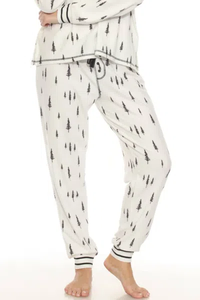 Pj Salvage May The Forest Be With You Banded Lounge Pants In Ivory In Multi