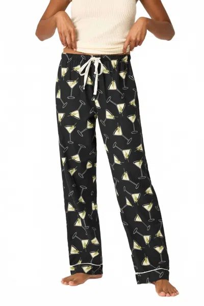 Pj Salvage Merrier With A Martini Banded Pants In Black