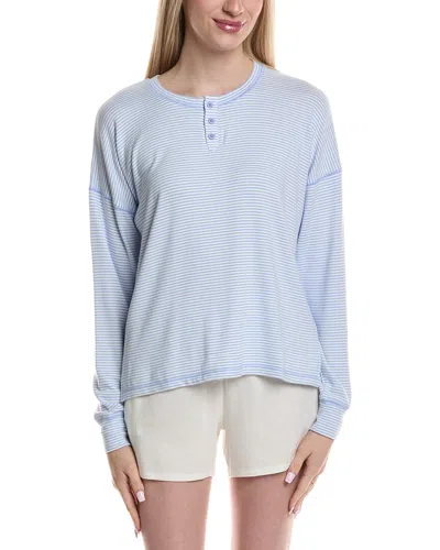 Pj Salvage Mini Stripe Top In Blue