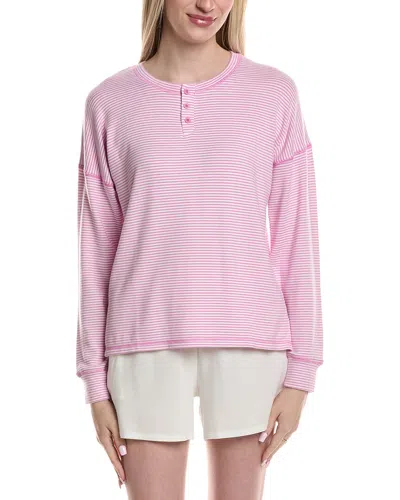 Pj Salvage Mini Stripe Top In Pink