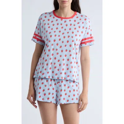 Pj Salvage Mix & Match Cotton Blend Short Pajamas In Blue