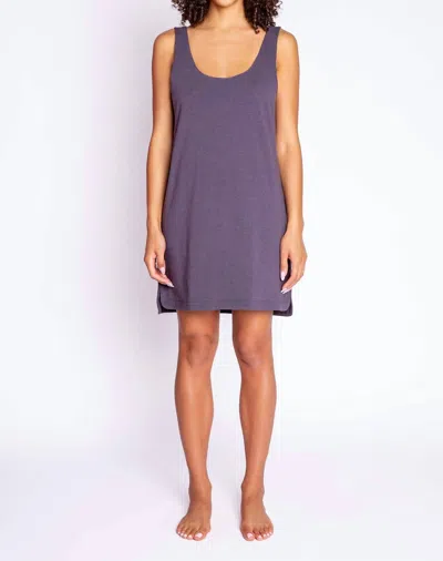 Pj Salvage Molly Modal Chemise In Charcoal In Purple