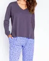 Pj Salvage Molly Modal Top In Violet In Multi