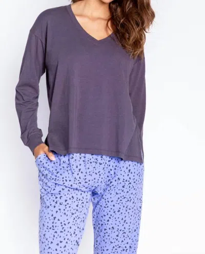Pj Salvage Molly Modal Top In Violet In Purple