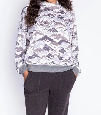Pj Salvage Mountain Bound Lounge Hoodie In Ivory In White