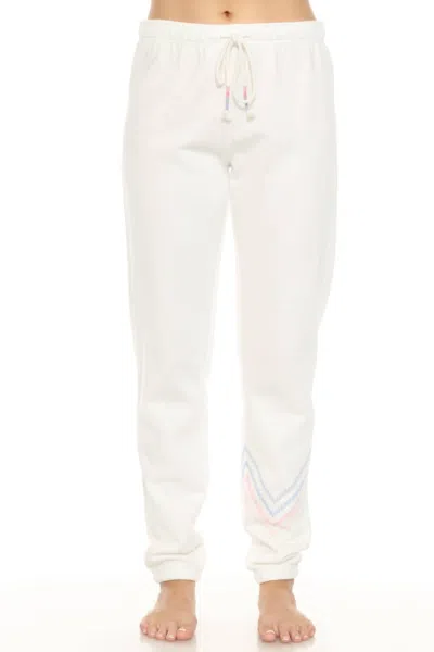 Pj Salvage Mountain Bound Lounge Pants In Ivory In White