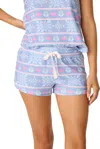 Pj Salvage Mountain Bound Thermal Velour Short In Blue In Blue