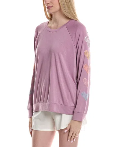 Pj Salvage Mountain Love Top In Purple
