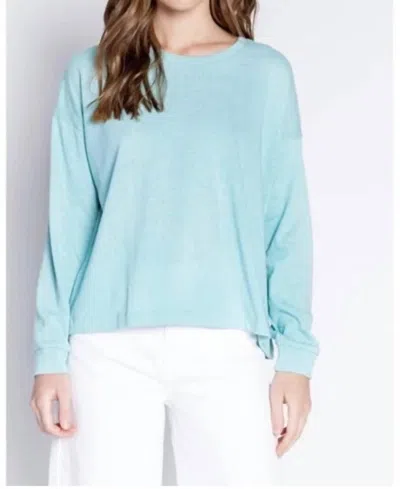 Pj Salvage Night & Day Long Sleeve Top In Sea Spray In Multi