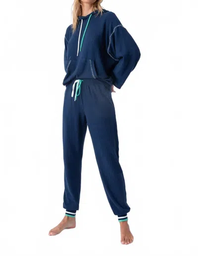 Pj Salvage Ocean Breeze Lounge Set In Navy