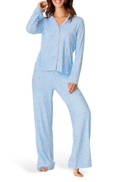 Pj Salvage Olive You Pajamas In Blue