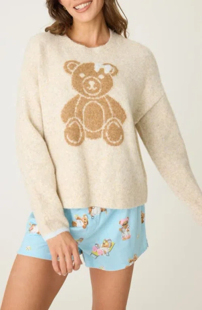 Pj Salvage Oversize Lounge Sweater In Neutral