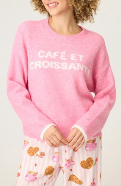 Pj Salvage Oversize Lounge Sweater In Pink