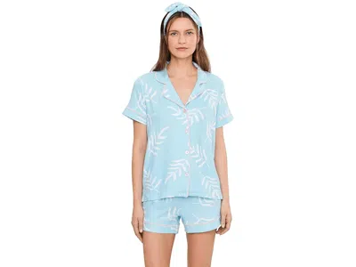 Pj Salvage P. J. Salvage Coastal Club Pajama Set Women's Pajama Sets Cloud Blue: Sm (us 4)