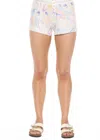 Pj Salvage Painterly Perfect Lounge Short In Ivory In Multi