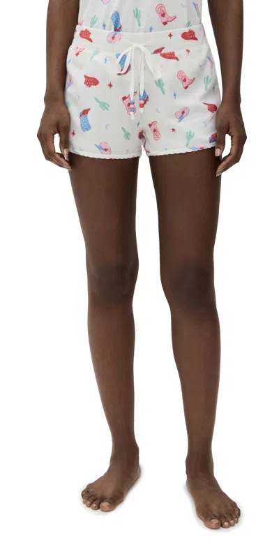 Pj Salvage Pajama Shorts Ivory