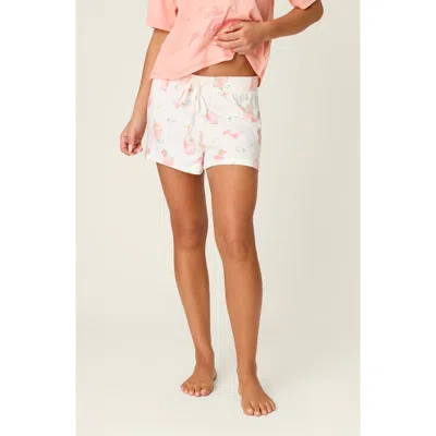 Pj Salvage Paloma Mama Pajama Shorts In White