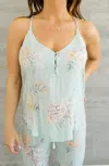 Pj Salvage Paradise Bound Cami In Multi In Green